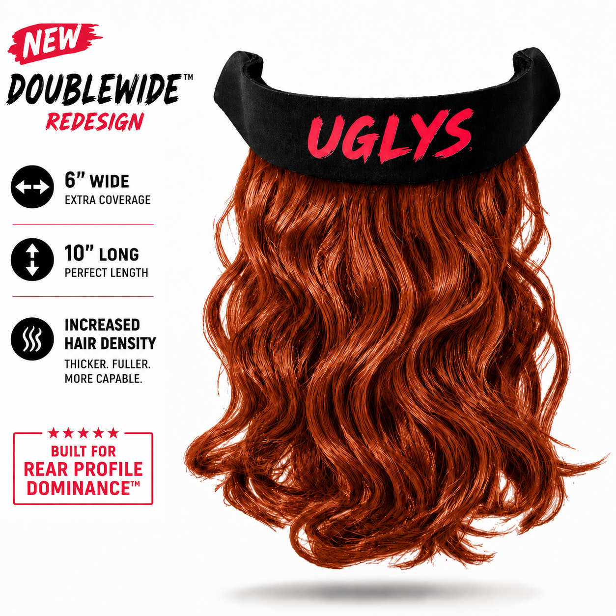 UGLYS™️ Uncle Rusty Sunglass Strap-On Mullet