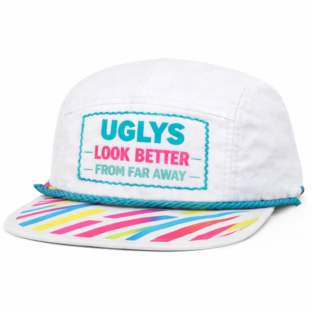UGLYS™ White Heat Rope Hat from UGLYS EYEWEAR featuring a woven rope design and casual style.