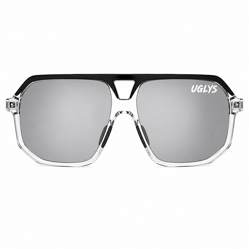 UGLYS Super Casuals Silver Fox sunglasses with sleek silver frame and dark tinted lenses, stylish eyewear by UGLYS EYEWEAR