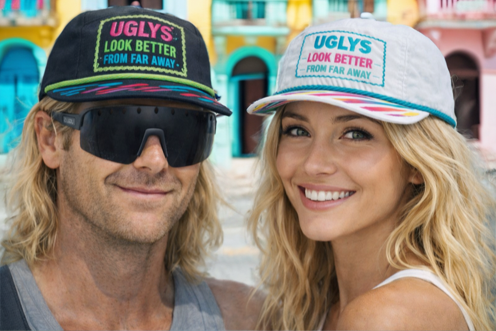 UGLYS™ White Heat Rope Hat by UGLYS EYEWEAR, stylish white rope hat with a casual, trendy design ideal for outdoor wear.