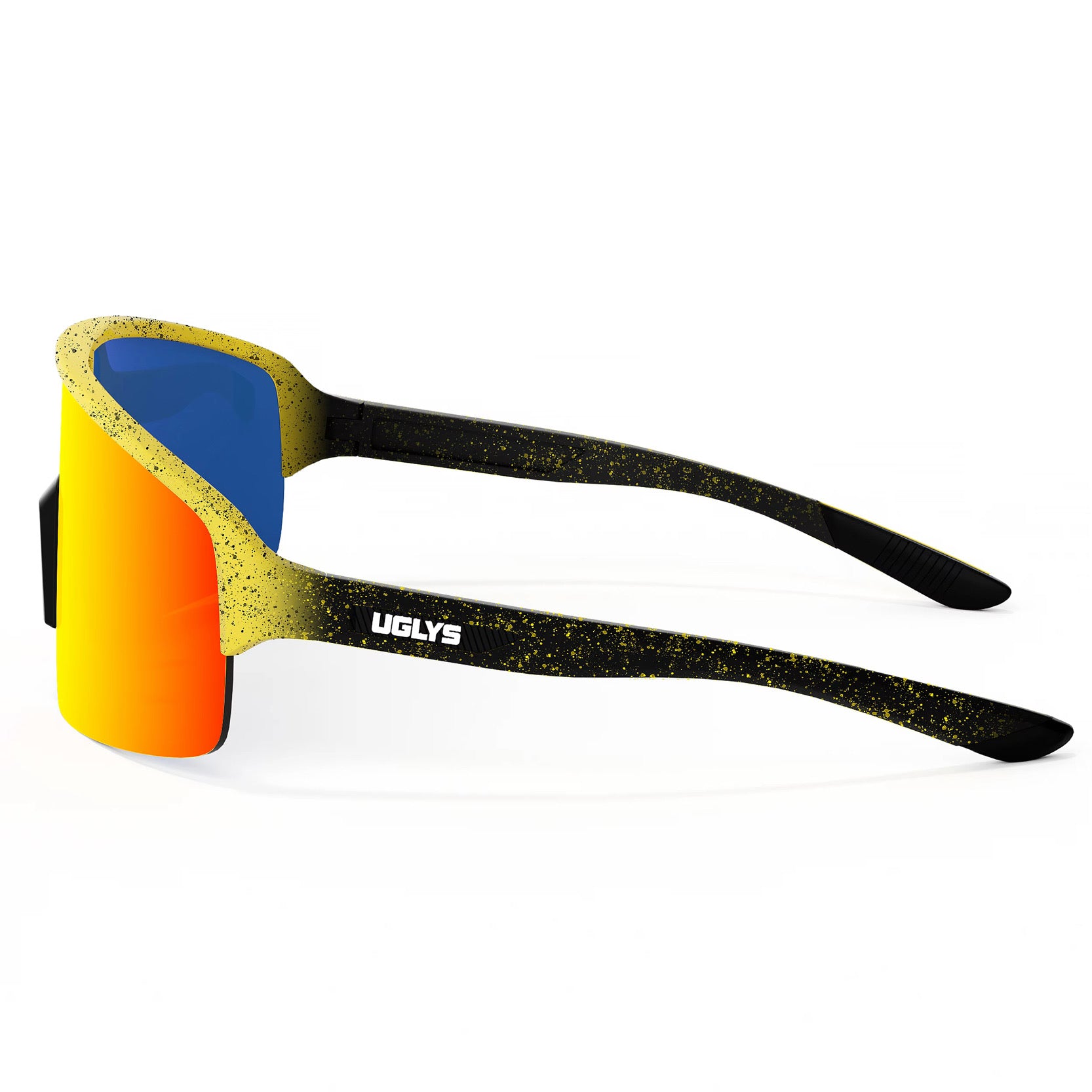 UGLYS™ Sunstroke sunglasses with black frames and tinted lenses from UGLYS EYEWEAR displayed against a white background.