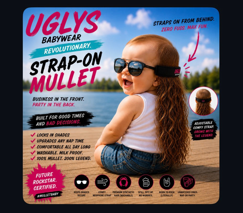 UGLY'S EYEWEAR UGLYS™️ The Interruptor Mullet sunglasses with bold, colorful frame and stylish design.