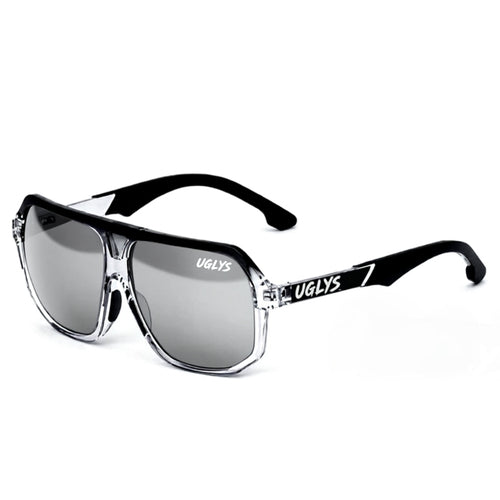 UGLYS Super Casuals Silver Fox sunglasses with rounded frames and silver accents, stylish eyewear from UGLYS EYEWEAR.