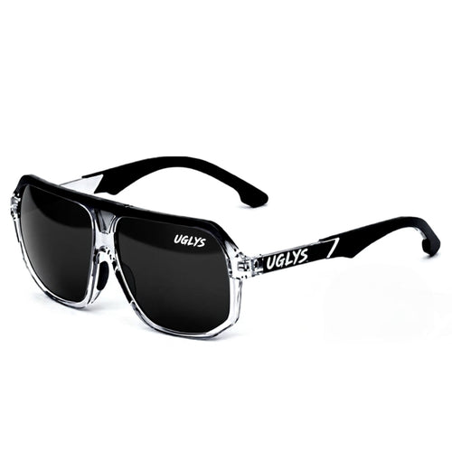 UGLYS EYEWEAR Smoke Show Super Casuals sunglasses with dark tinted lenses and sleek black frame.