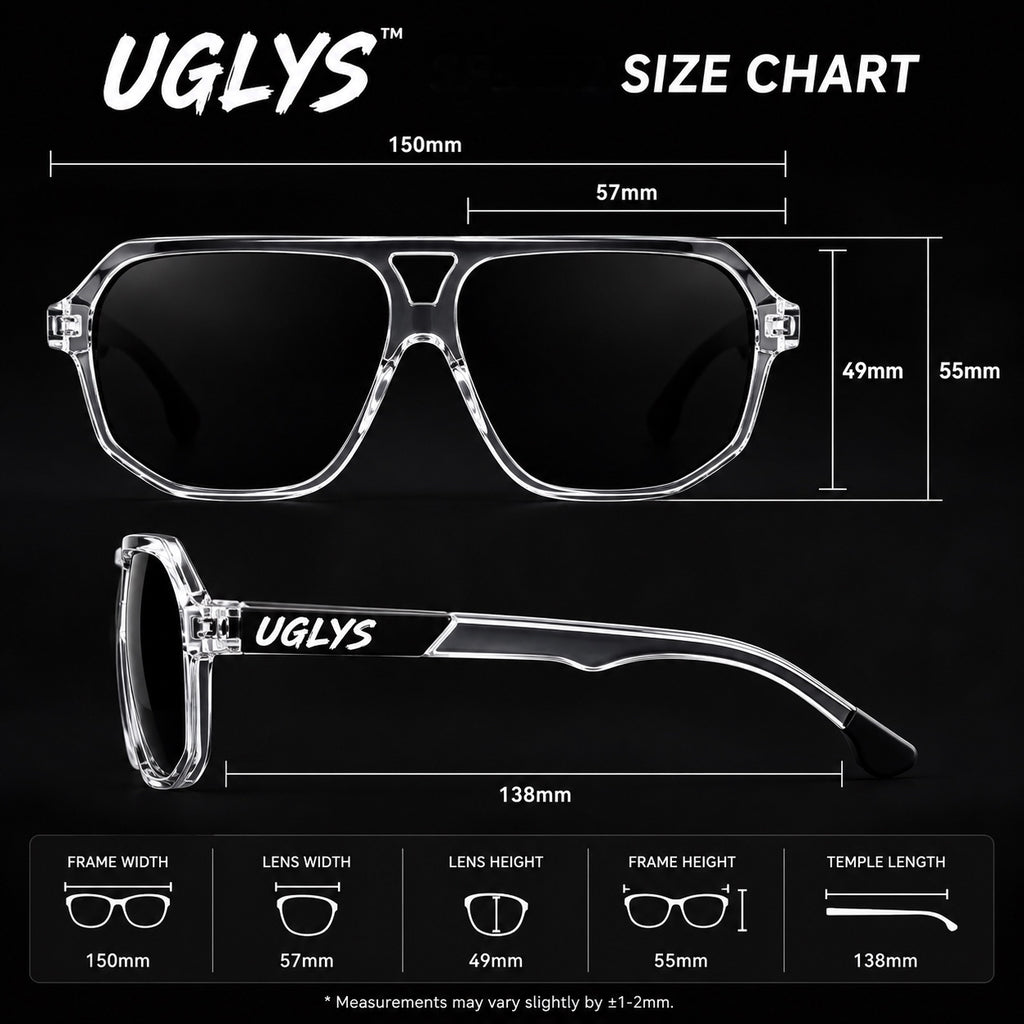 UGLYS Super Casuals Silver Fox sunglasses with sleek frame and tinted lenses, stylish eyewear from UGLYS EYEWEAR.