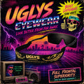 UGLYS Tran Sam sunglass strap from UGLYS EYEWEAR, showing a colorful, adjustable eyewear strap attached to sunglasses.