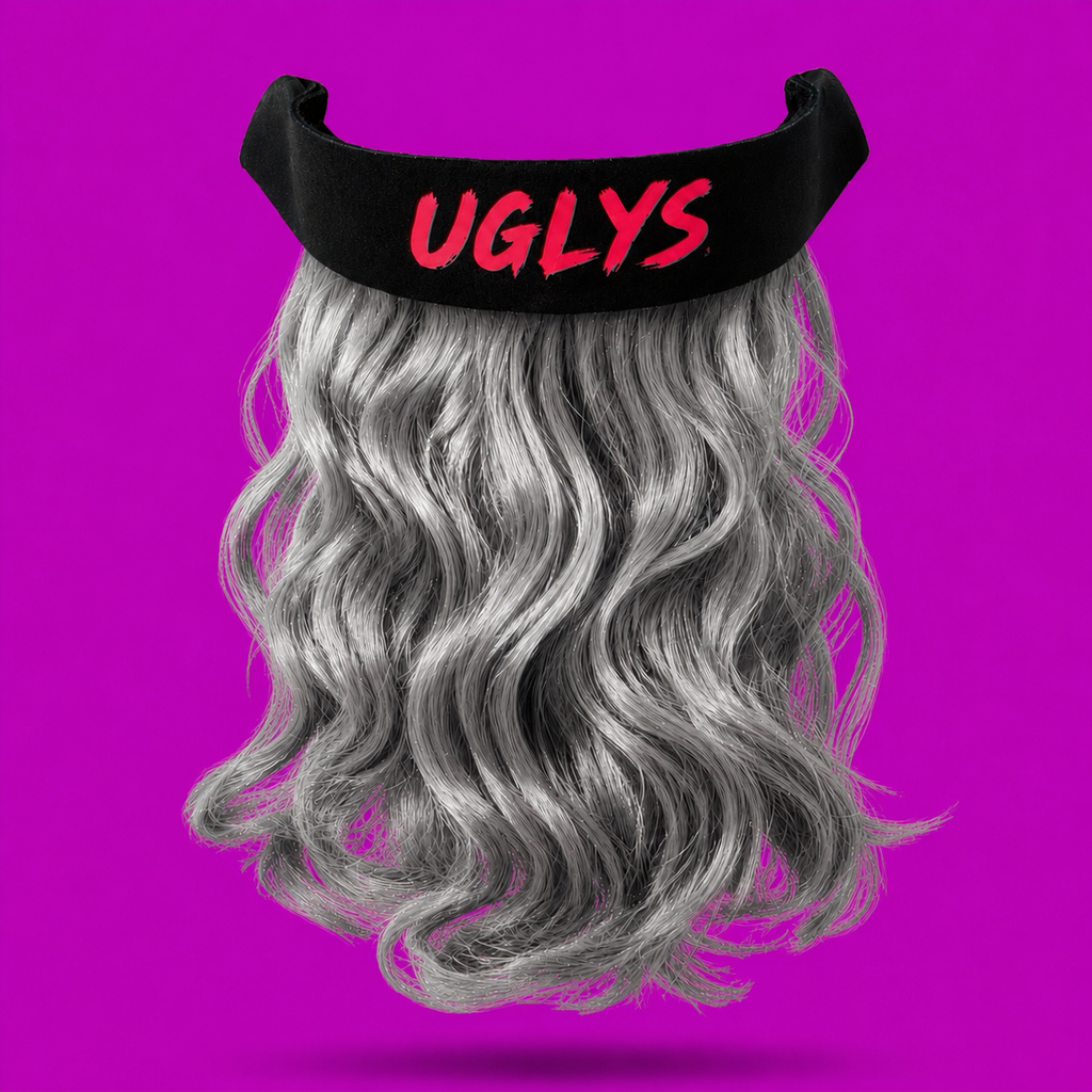 UGLYS™️ Gray Sunglass Strap-On Mullet