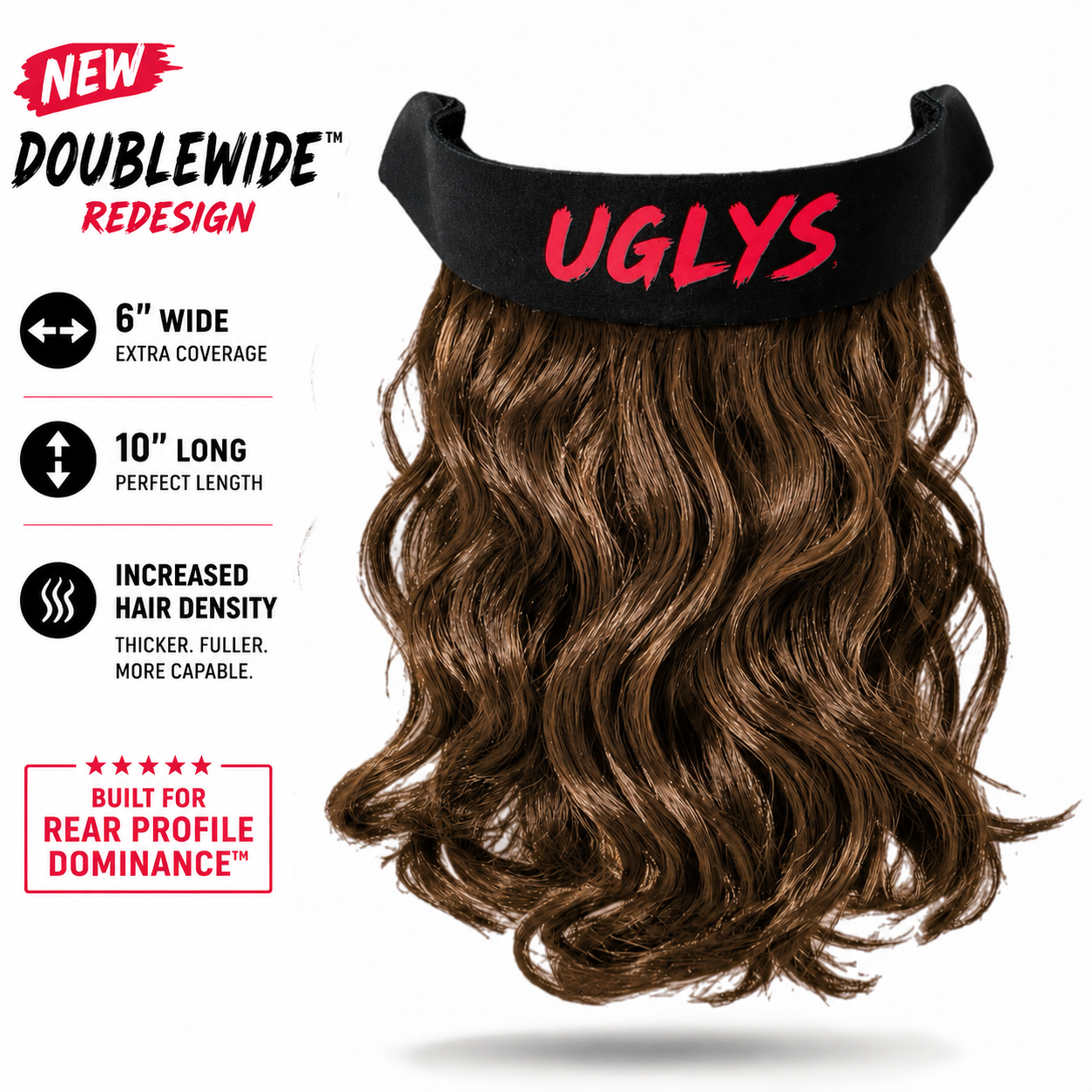 UGLYS™️ Brown Town Sunglass Strap-On Mullet System