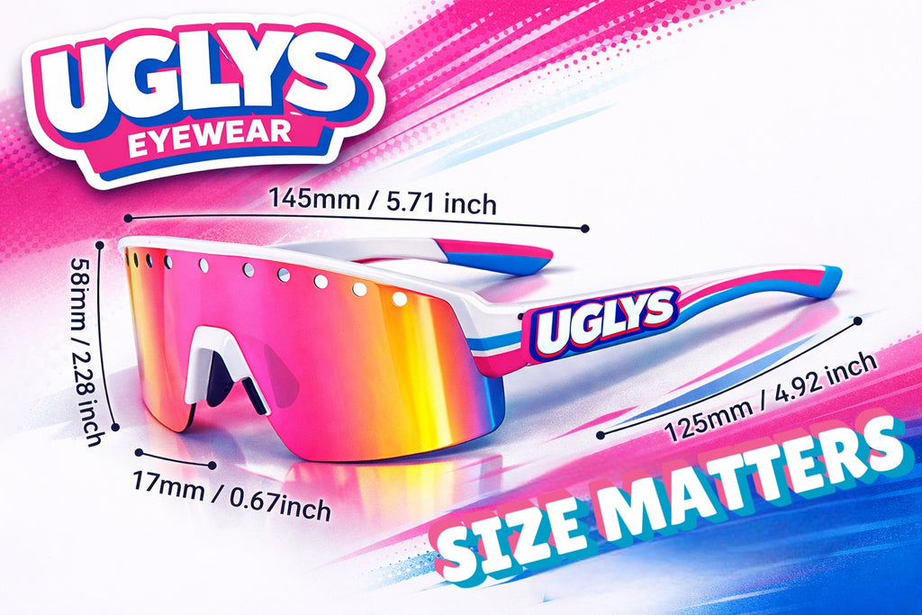 UGLYS™ The Hotline sunglasses by UGLYS EYEWEAR with round frames and tinted lenses, stylish eyewear on a neutral background.